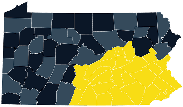 Commercial Sealcoating Service Locations In Pennsylvania, Maryland, and Delaware