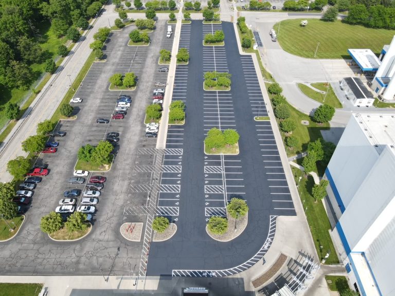 Hershey Manufacturing Plant Parking Lot Crack Filling