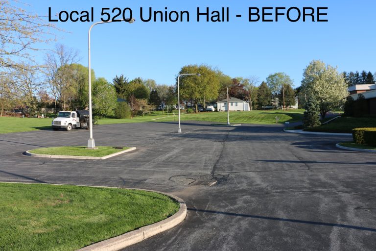 Local 520 Union Hall Parking Lot Sealcoating Services