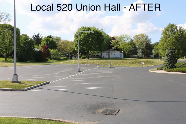 Local 520 Union Hall Parking Lot Crack Filling Services